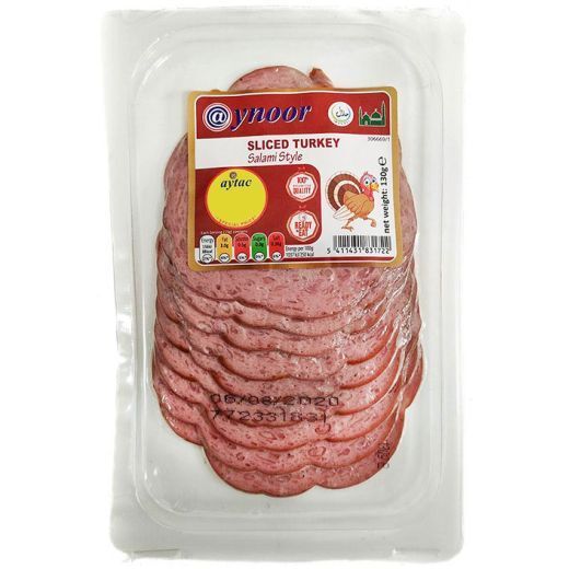Ynoor Sliced Turkey Salami Style 130g