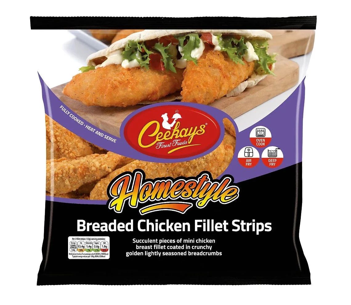 Ceekays Homestyle Breaded Chicken Fillet Strips 500g