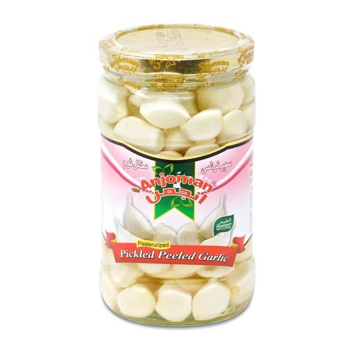 Anjoman Pasteurized Pickled Peeled Garlic 680g