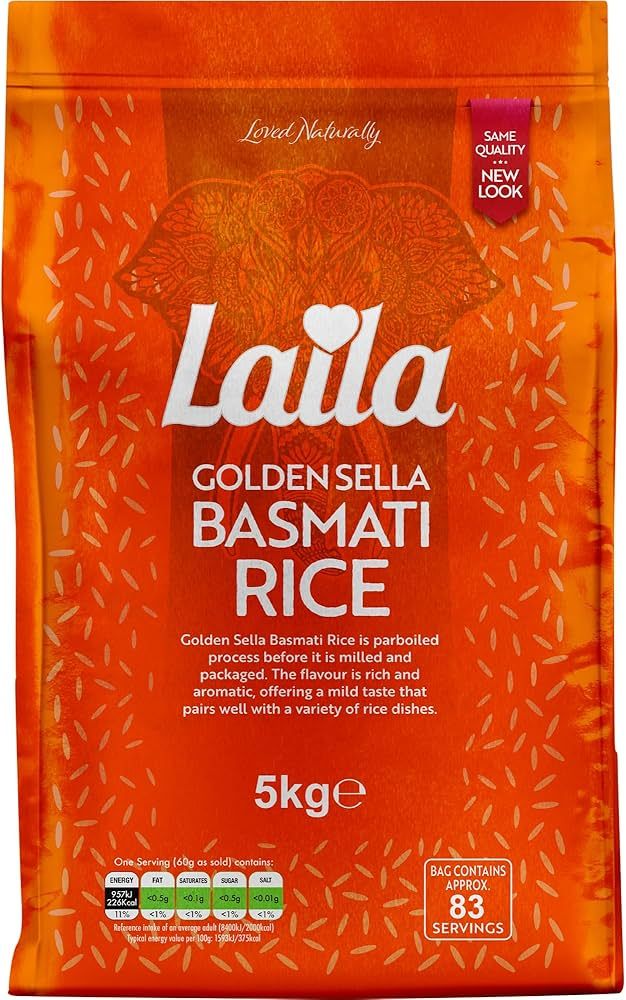 Laila Golden Sella Basmati Rice 5kg