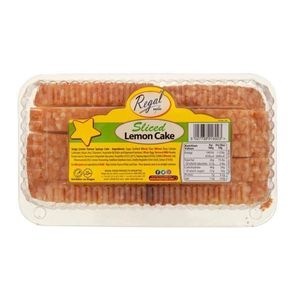 Regal Sliced Lemon Cake 10 Pieces