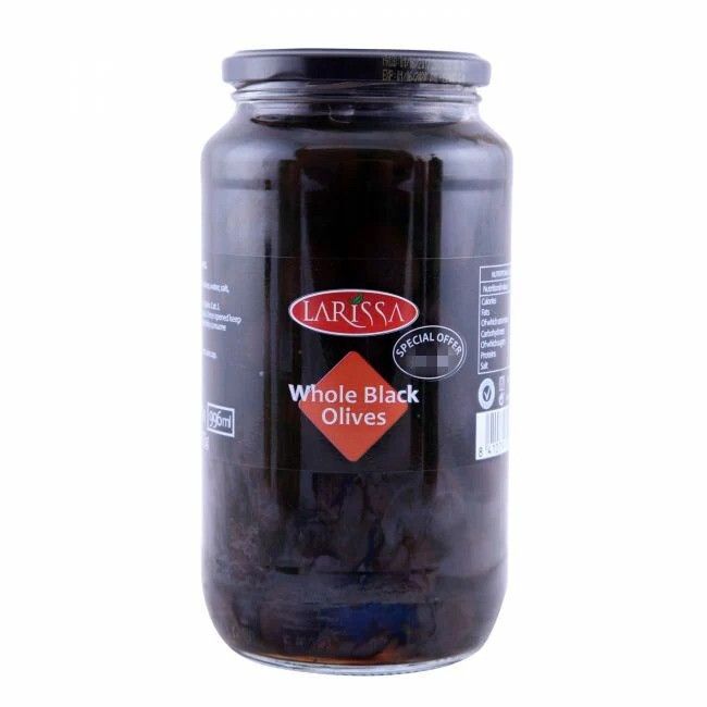 Larissa Whole Black Olives 935g