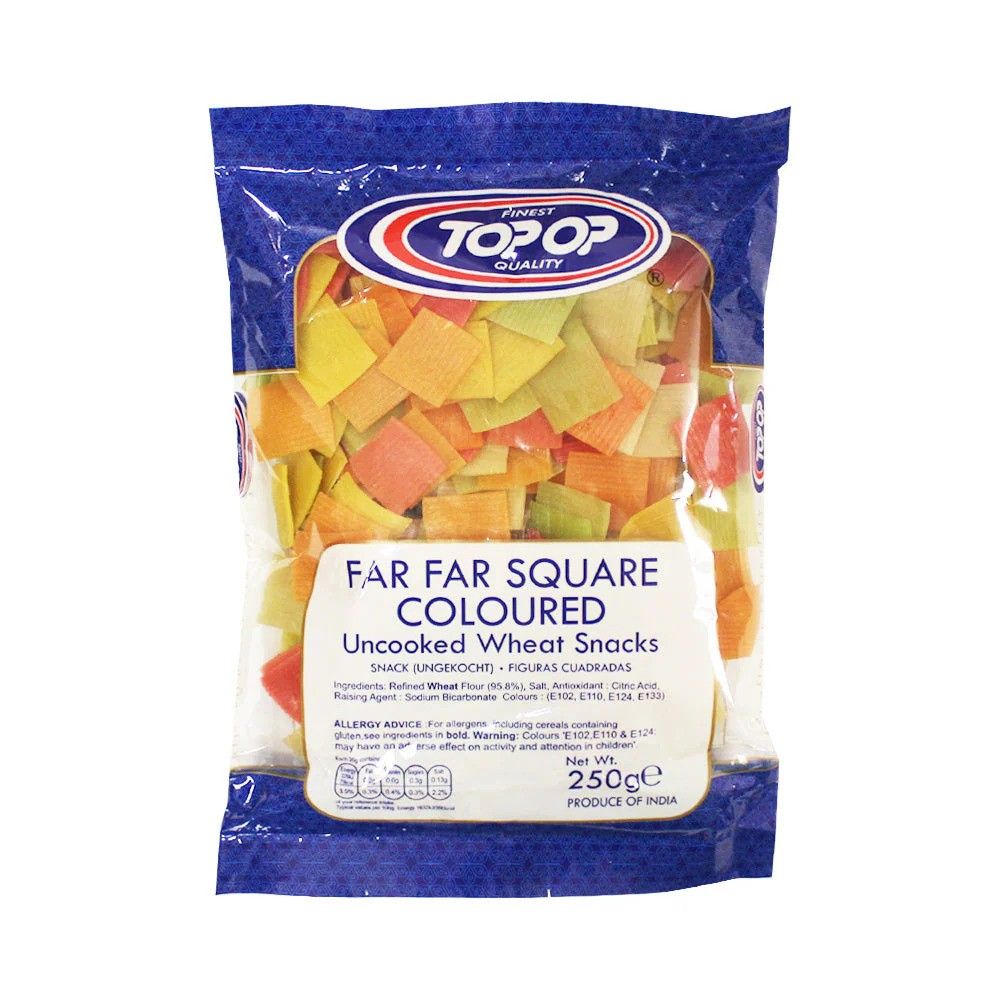 Top Op Far Far Squares Uncooked Wheat Snacks 250g