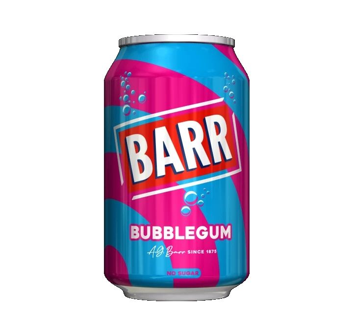 Barr Bubblegum No Sugar 330ml