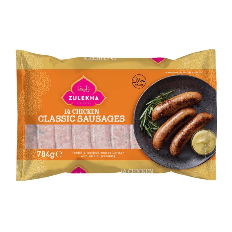 Zulekha 14 Chicken Classic Sausages 784g