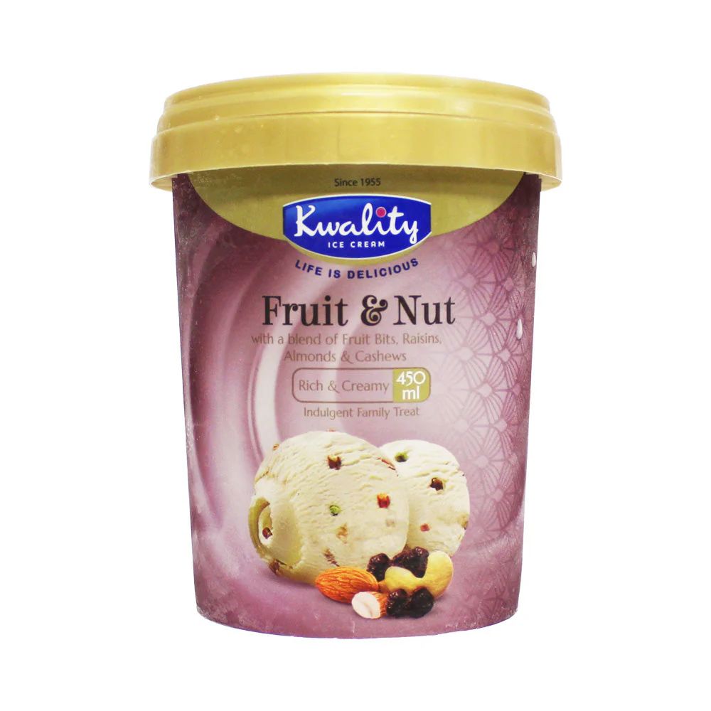 Kwality Ice Cream Fruit & Nut 450ml