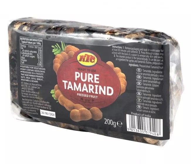 Pure Tamarind Pressed Fruit 200g