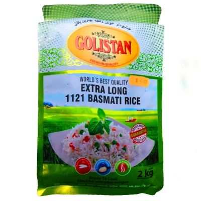 Golistan Extra Long 1121 Basmati Rice 2kg