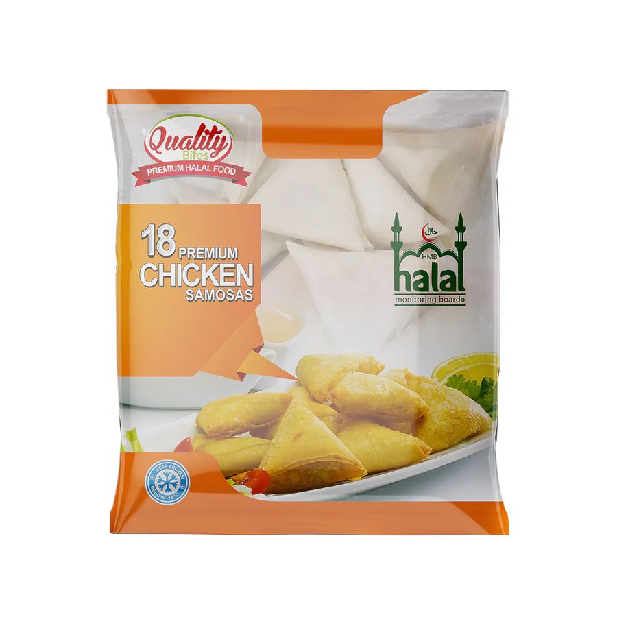 Quality Bites 18 Premium Chicken Samosas 580g