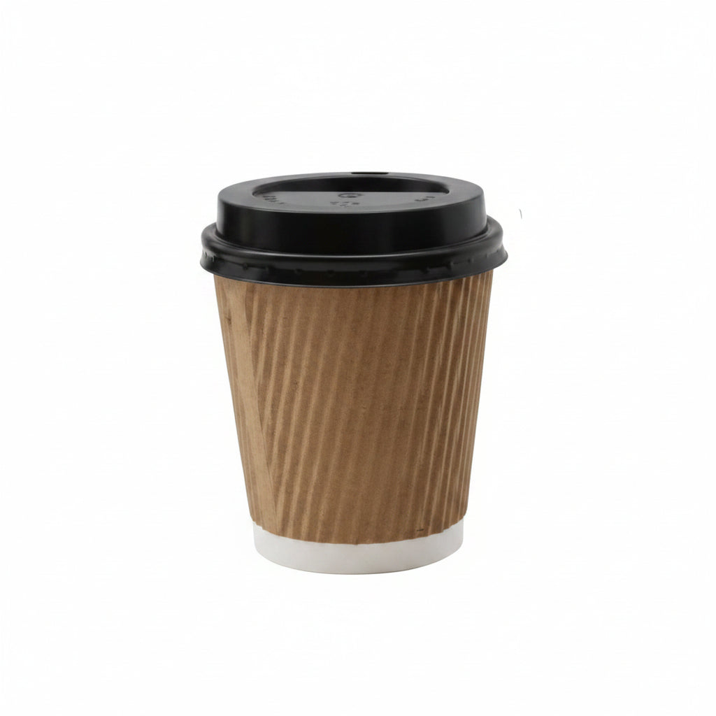 Delight Plus 12oz Coffee Cups + Lids (5 pcs)
