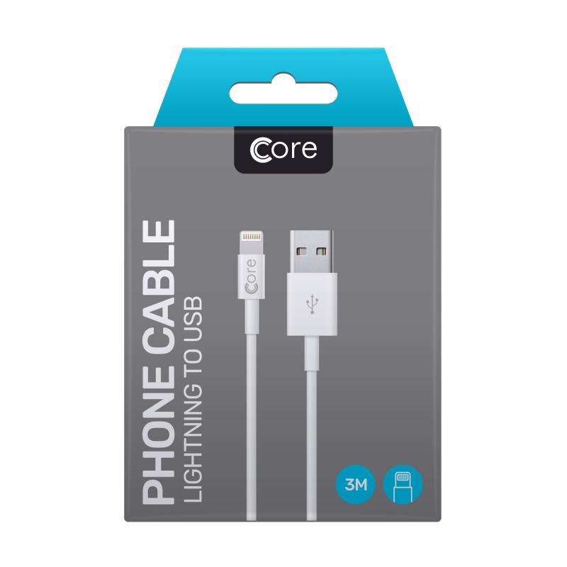 Core Phone Cable 8-Pin To USB