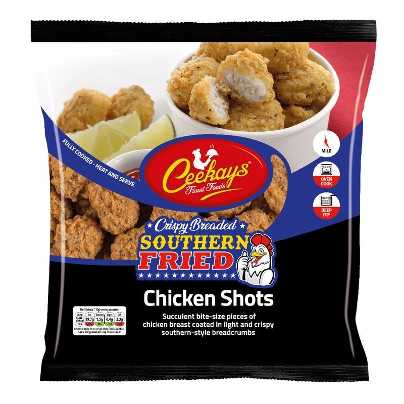 Ceekays Crispy Breaded Southern Fried Chicken Shots 950g