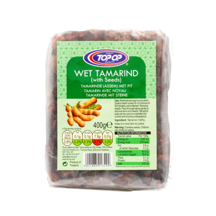 Top Op Wet Tamarind (with Seeds) 400g