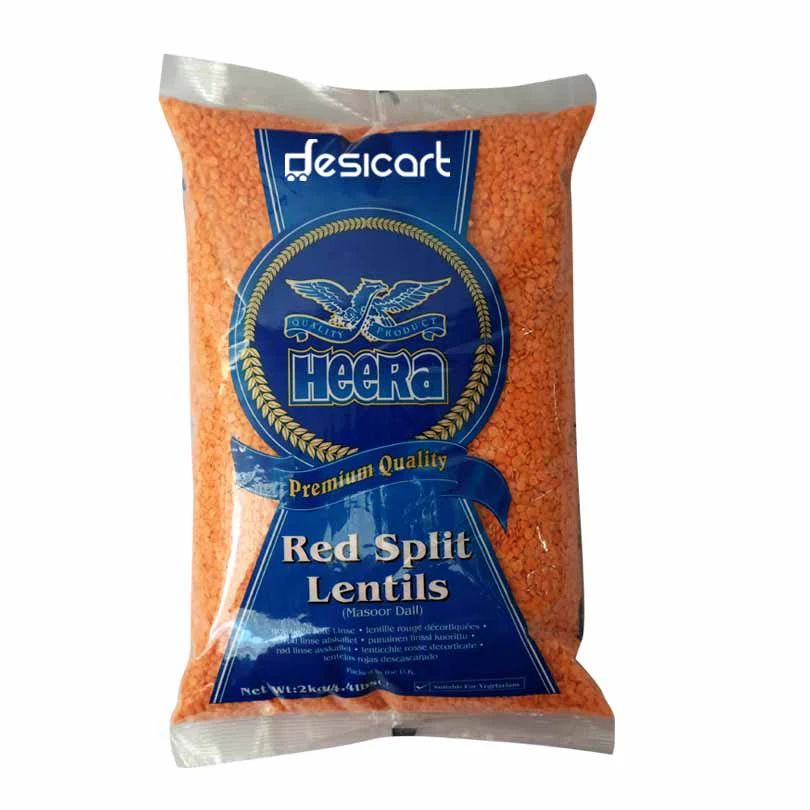 Heera Red Split Lentils (Masoor Dall) 2kg
