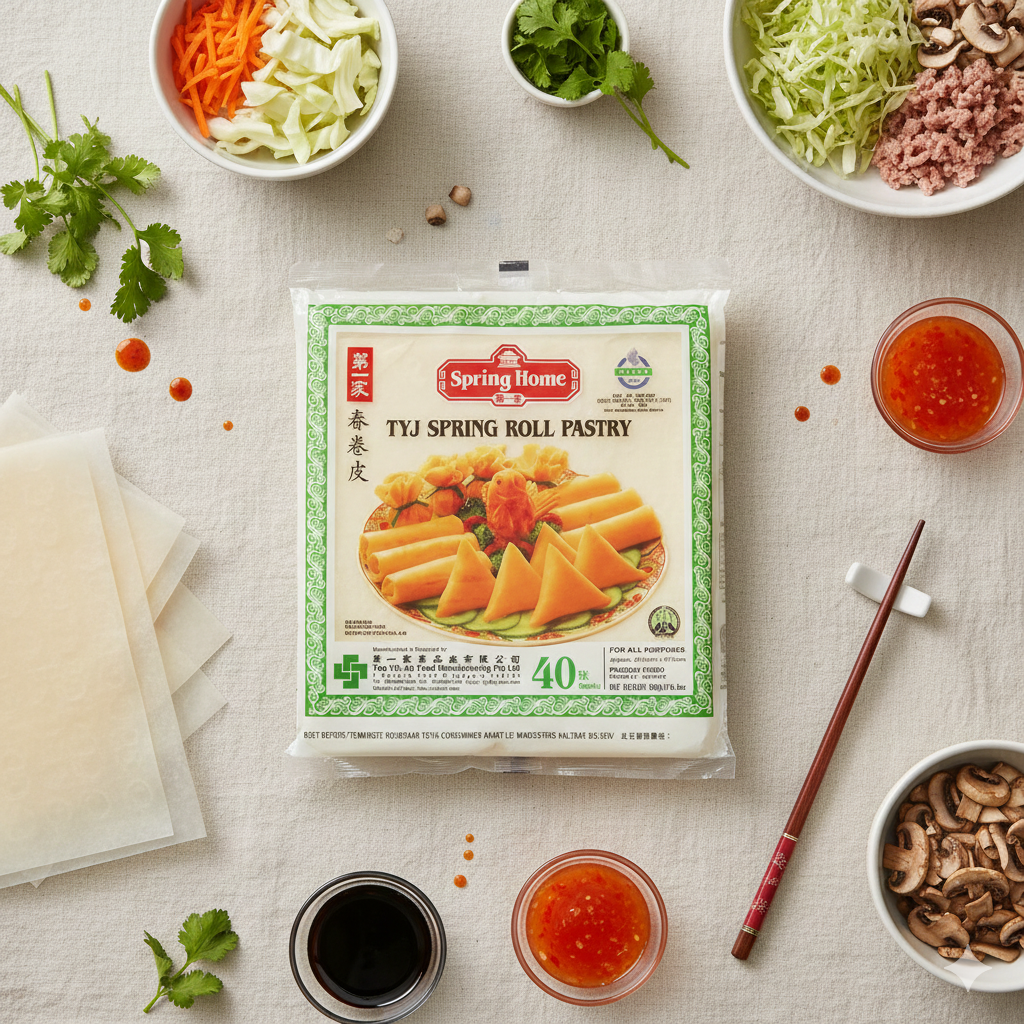 Spring Home TYJ Spring Roll Pastry 550g (40 Sheets)