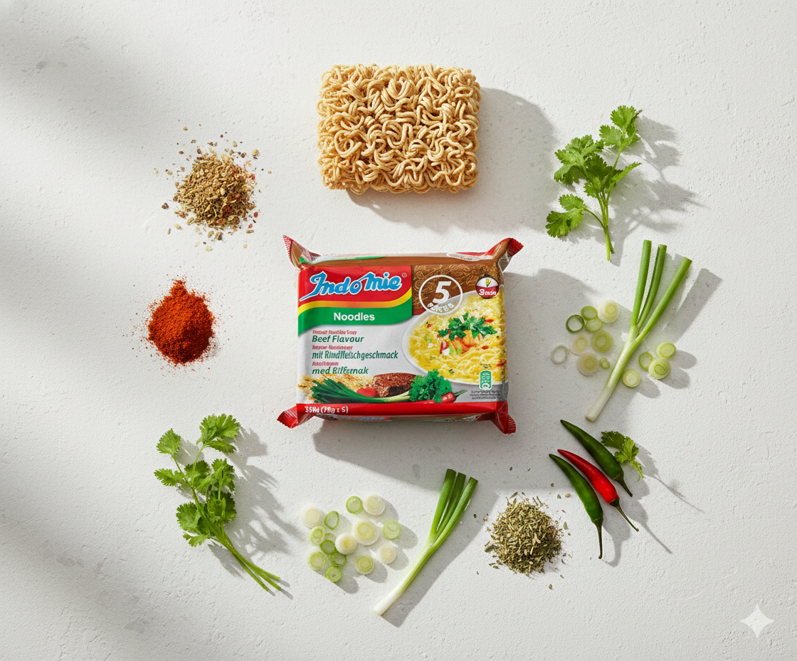 Indomie Noodles Beef Flavour 350g (70×5)