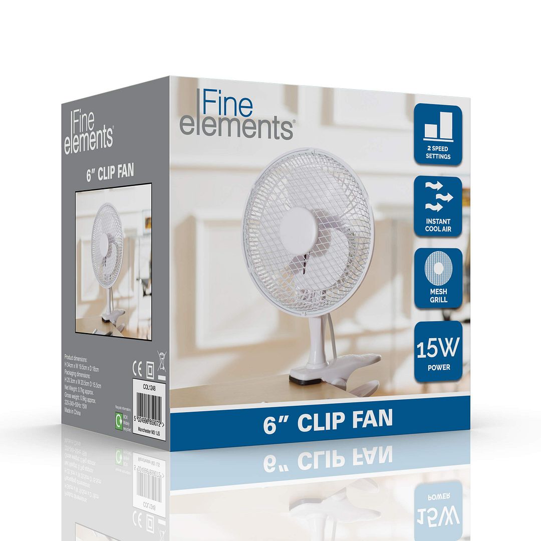 Fine Elements 6" Clip Fan