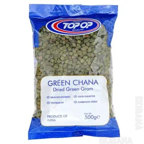 Top op Green Chana (Green Chick Peas) 500g