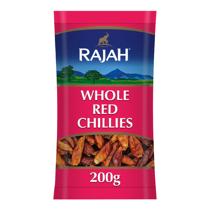 Rajah Whole Red Chillies (100% Pure) 200g