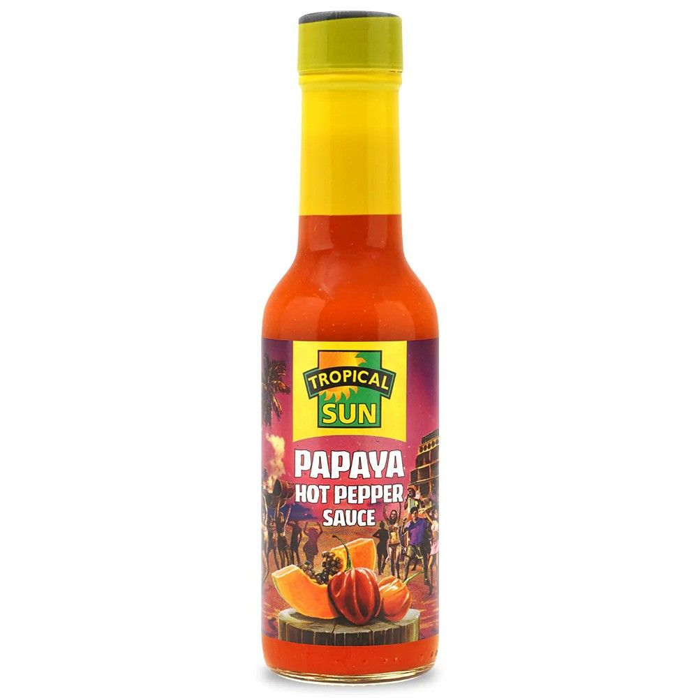 Tropical Sun Papaya Hot Pepper Sauce 150ml