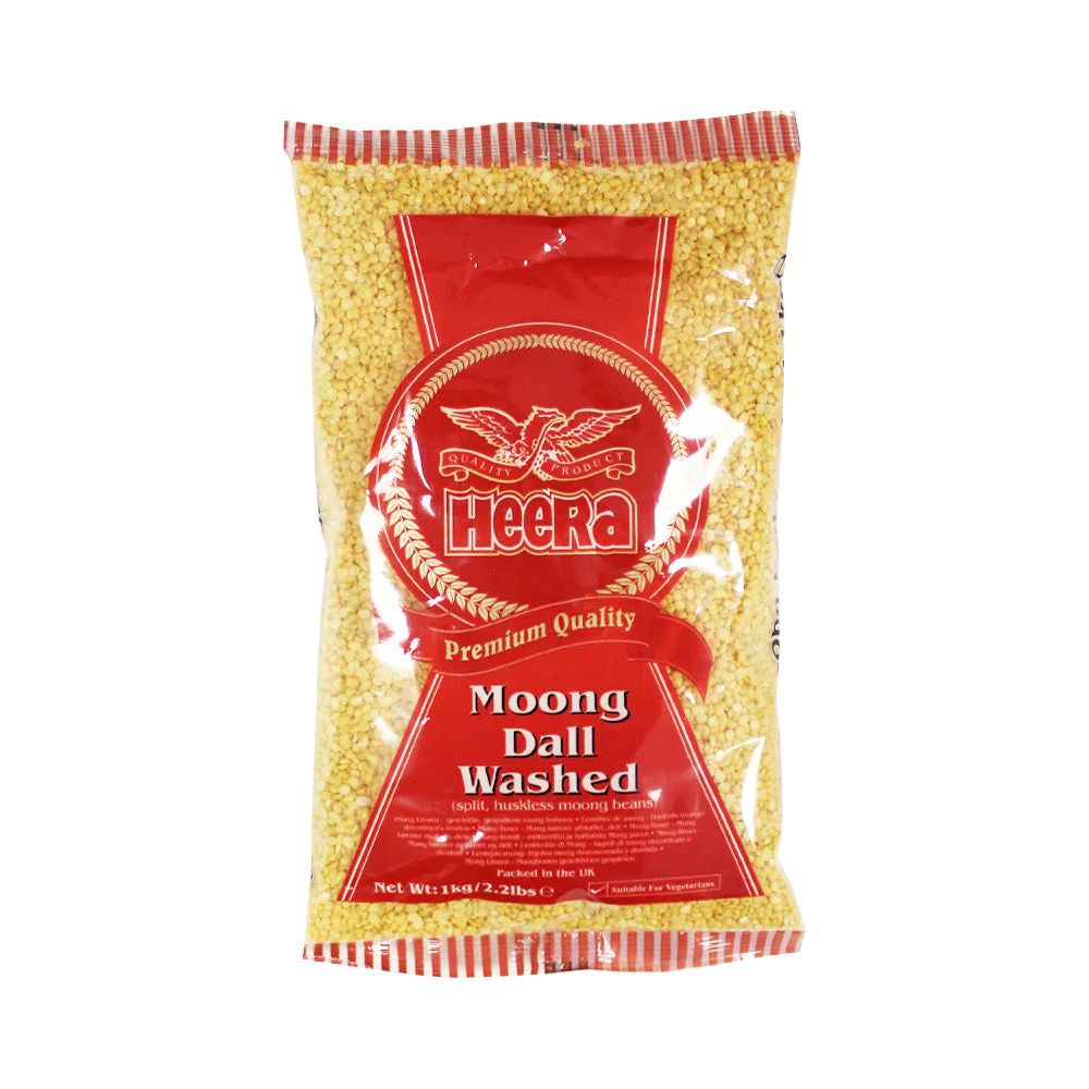 Heera Moong Dall Washed (Split, Huskless Moong Beans) 1kg