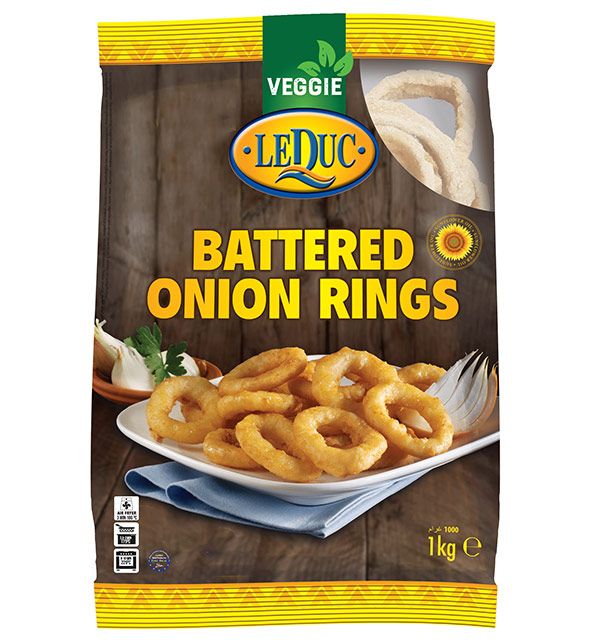 Veggie Leduce Battered Onion Rings 1kg