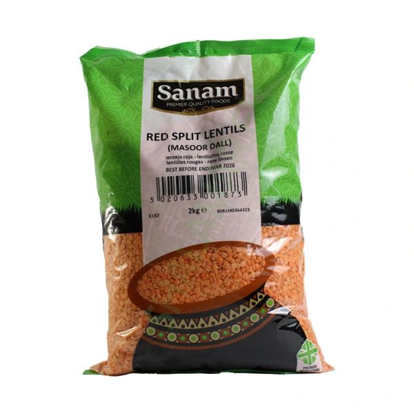Sanam Red Split Lentils (Masoor Dall) 2kg