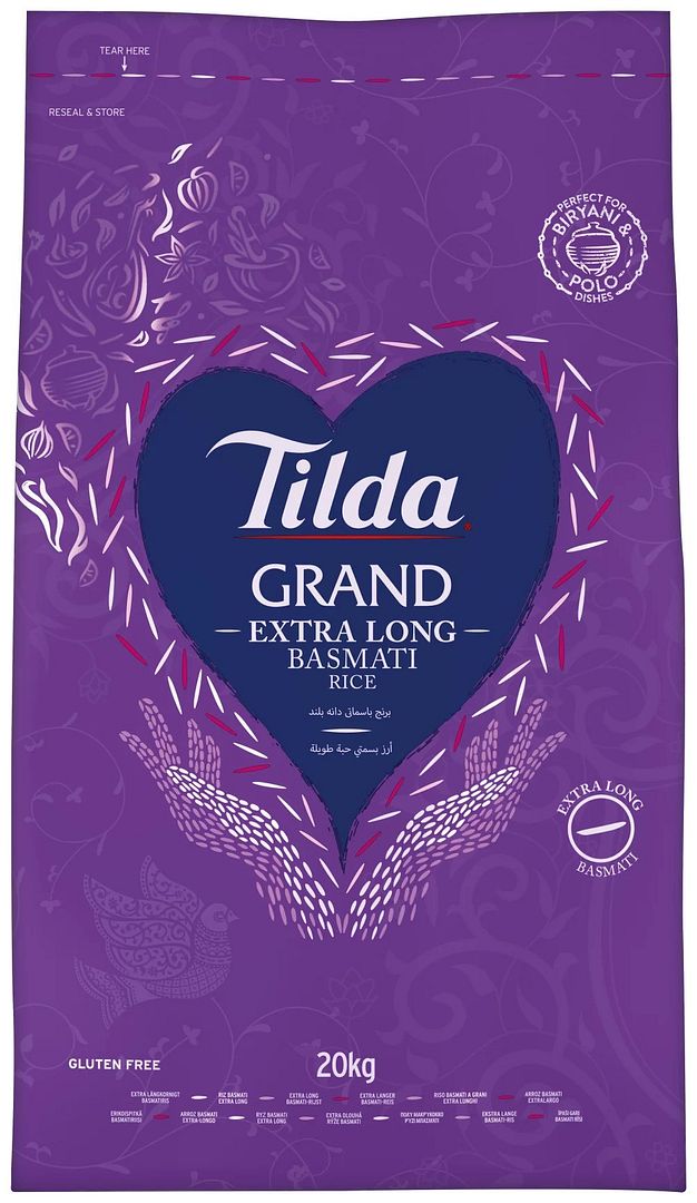 Tilda Grand Extra Long Basmati Rice 20kg