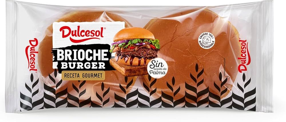 Dulcesol Brioche Burger Receta Gourmet 340g