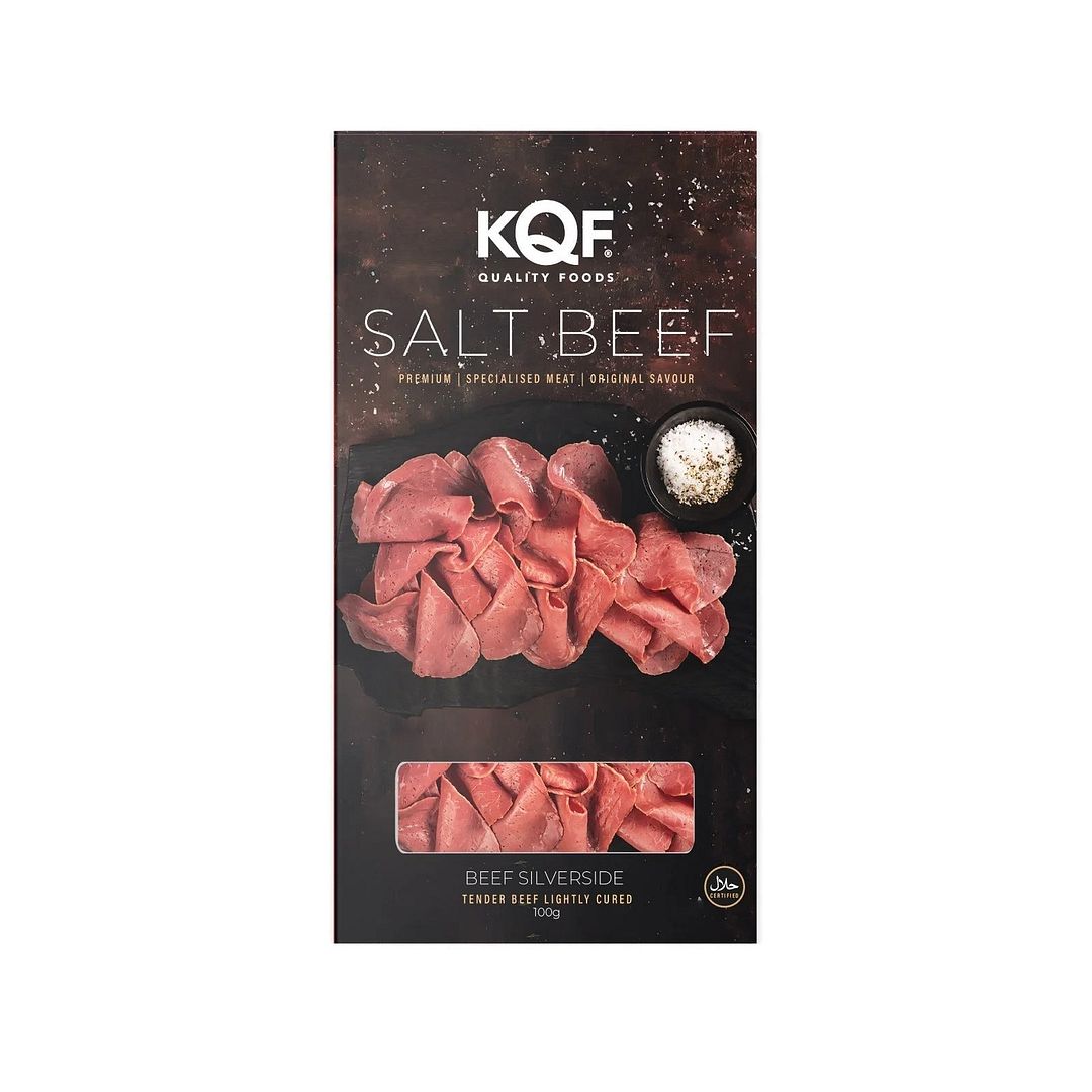 KQF Salt Beef Tender Beef Lightly Cured 100g