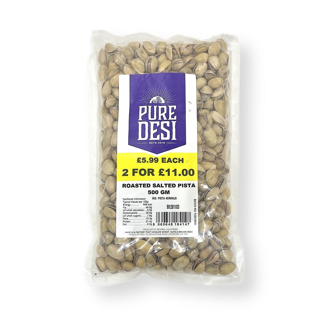 Pure Desi Pista (Roasted & Salted) 400g
