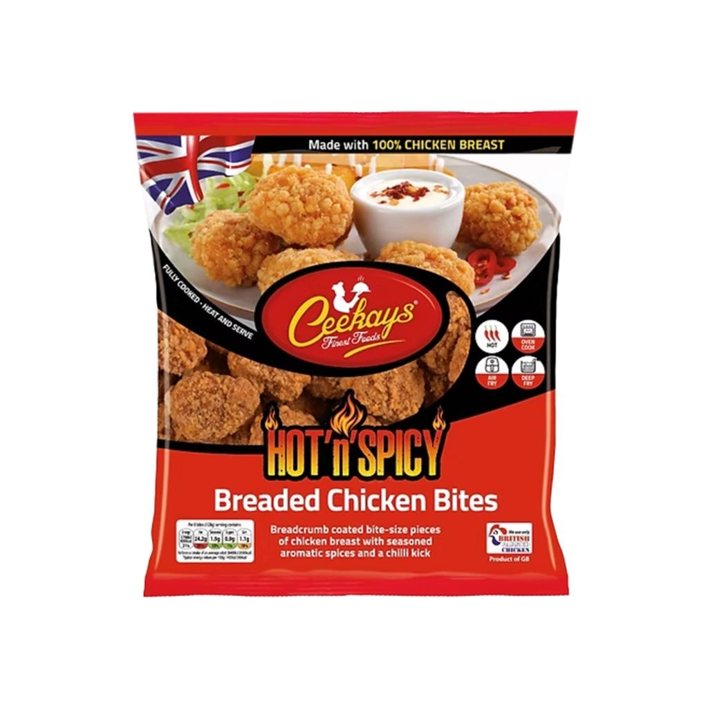 Ceekays Hot N Spicy Breaded Chicken Bites 500g