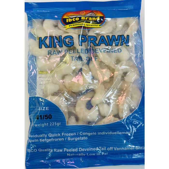 Ibco King Prawn Raw Peeled Deveined Tail Off 320g