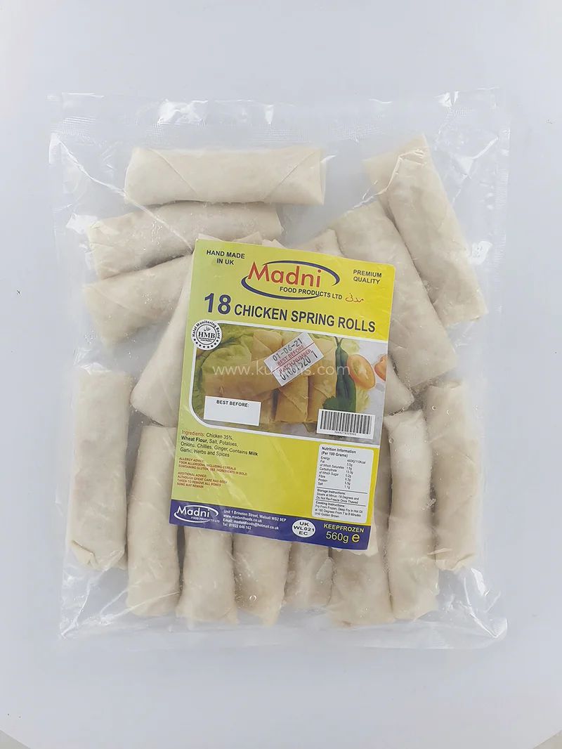 Madni Chicken Spring Rolls 18 Pieces 540g