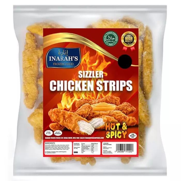 Inarah's Sizzler Chicken Strips 500g