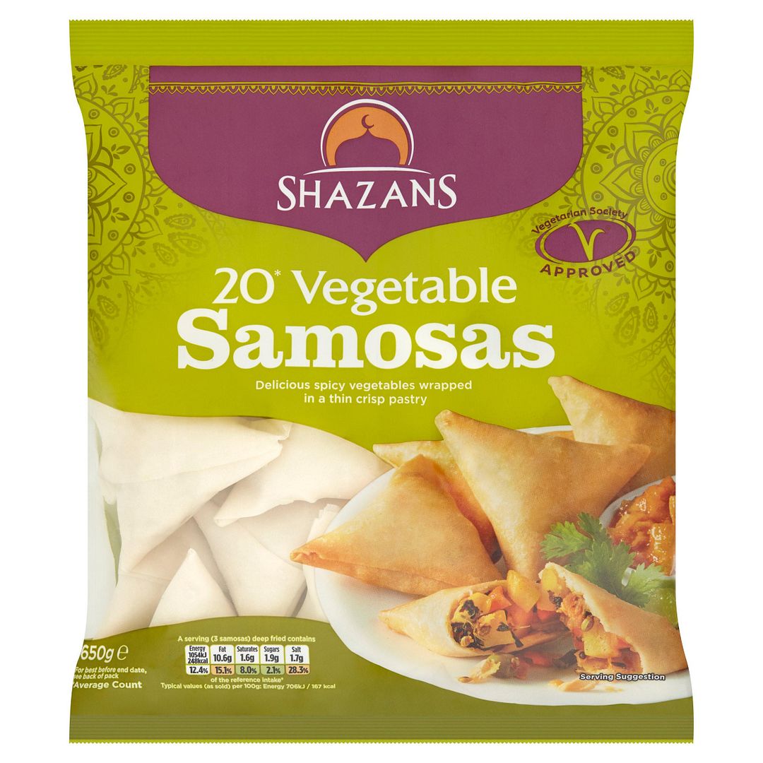 Shazans Vegetable Samosas 650g