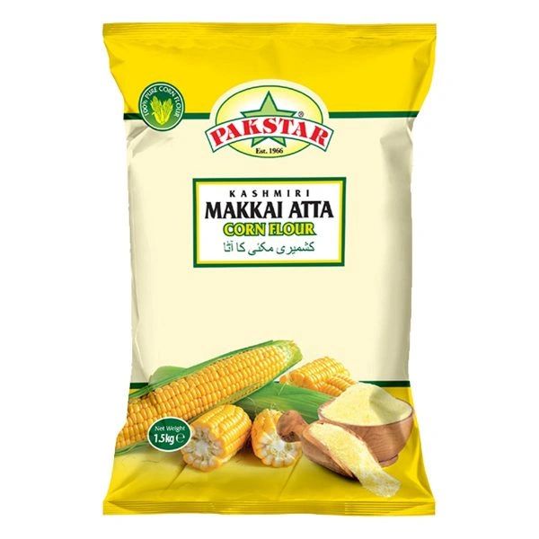 Pakstar Kashmiri Makkai Atta (Corn Meal) 1.5Kg