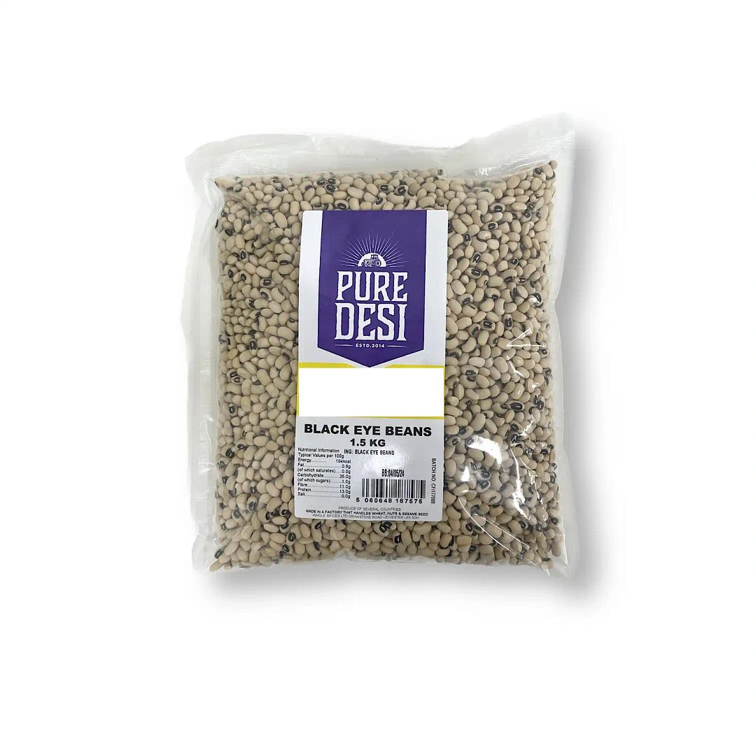 Pure Desi Black Eye Beans 1.5kg