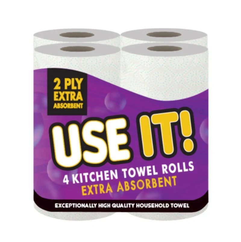 Use It! 4 Kitchen Towel Rolls (Extra Absorbent) ( Pack of 4)