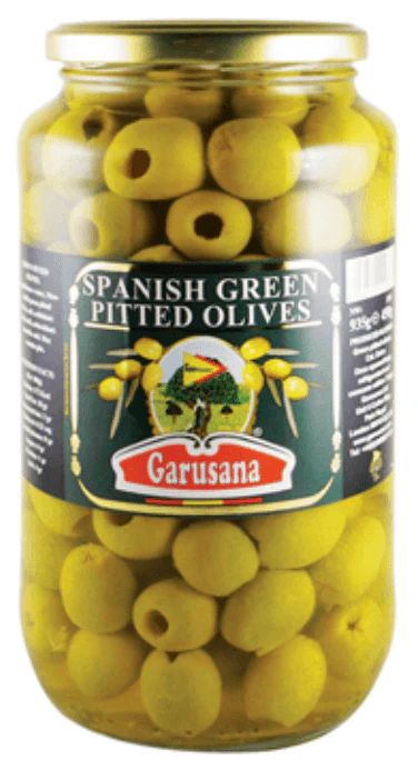 Garusana Green Olives Pitted 935g