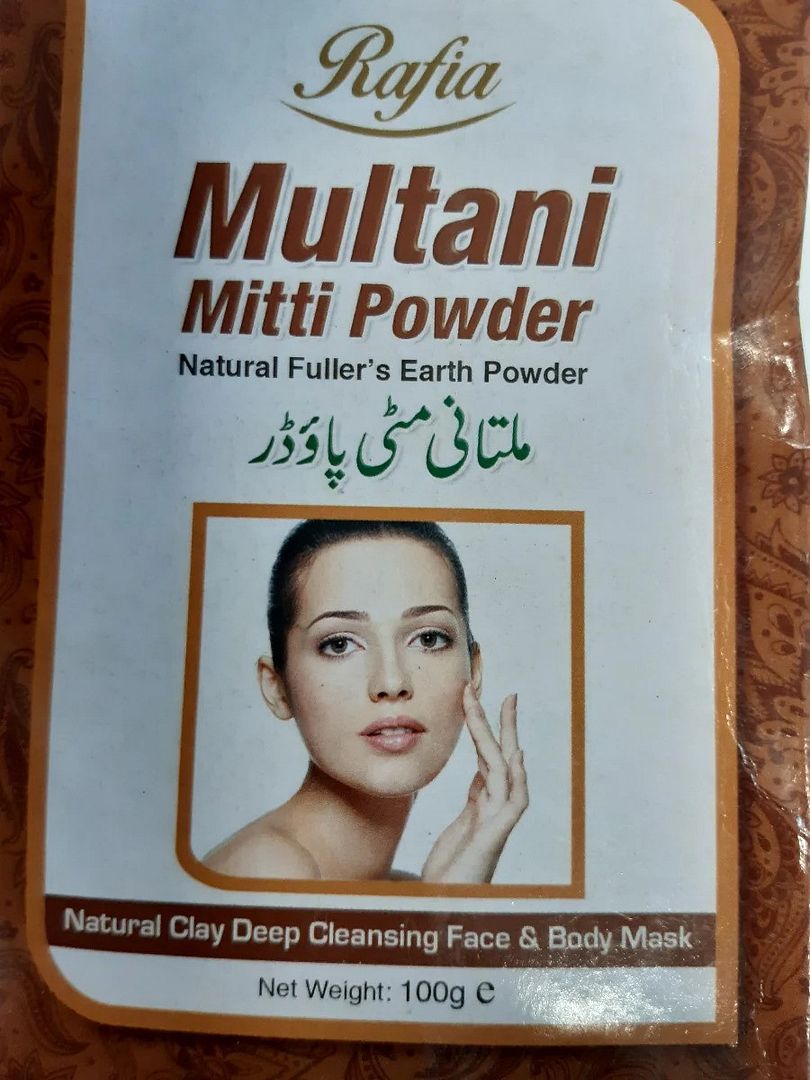 Rafia Multani Mitti (Natural Fuller's Earth) Powder 100g