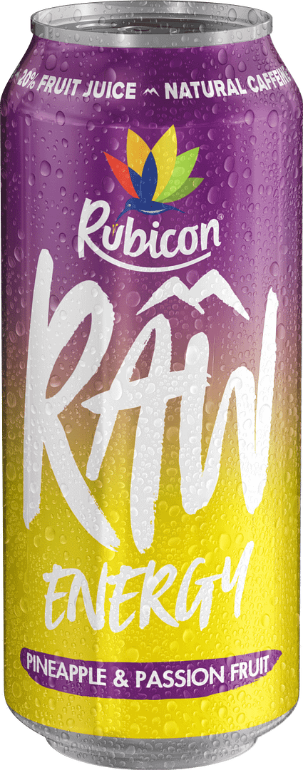 Rubicon Raw Energy Pineapple & Passion Fruit 500ml