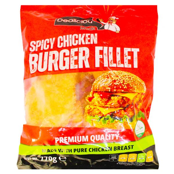 Dealiciou Spicy Chicken Burger Fillet 770g