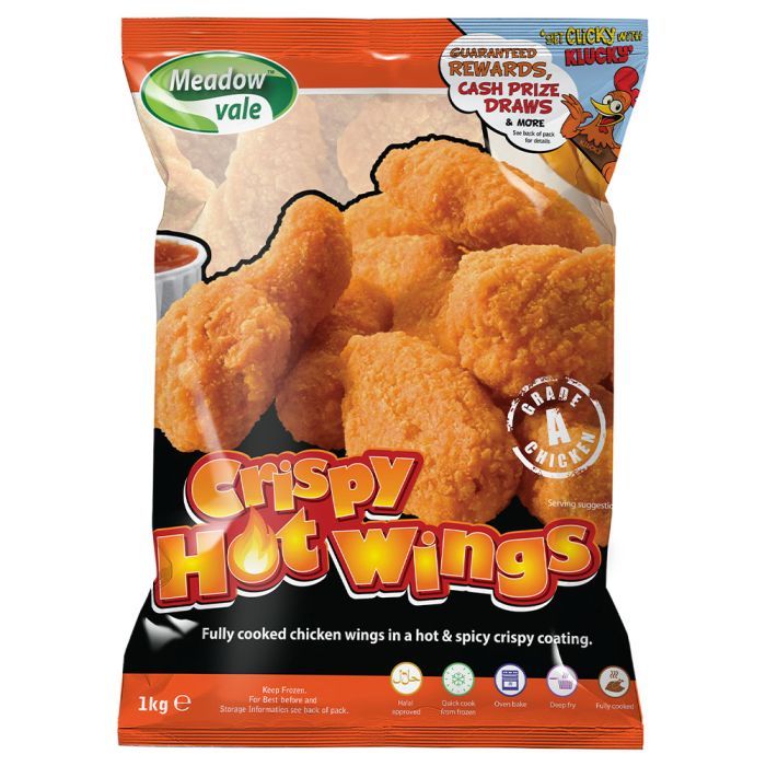 Meadow Vale Crispy Hot Wings 1kg