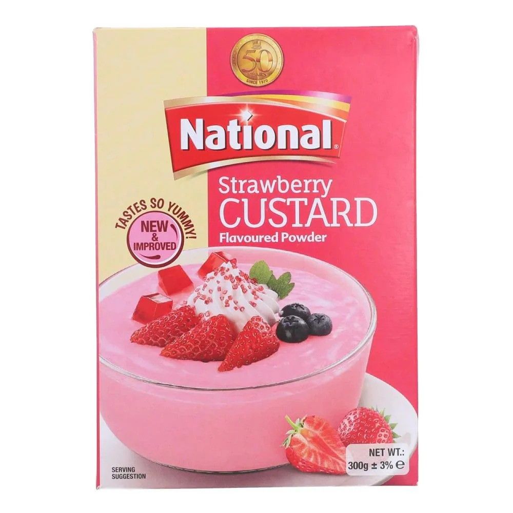 National Custard Powder (Strawberry) 300g