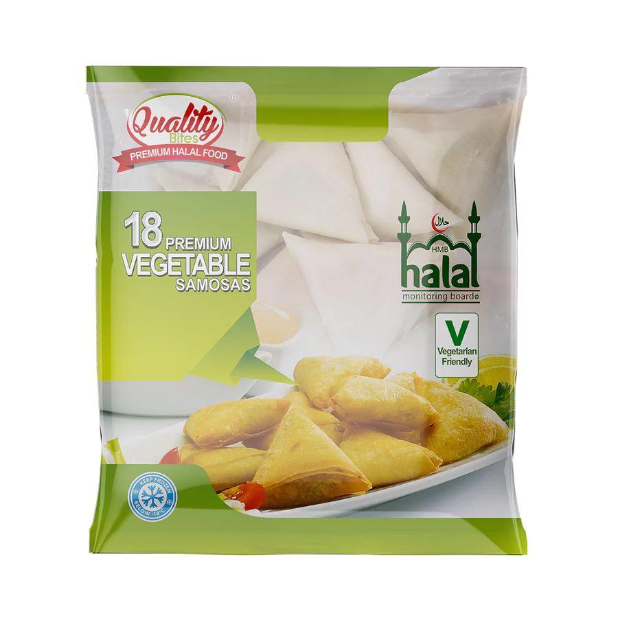 Quality Bites 18 Premium Vegetable Samosas 580g