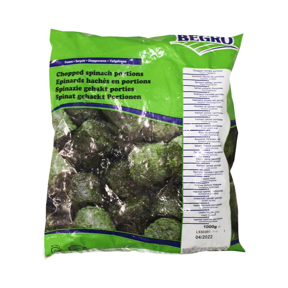 Begro chopped Spinach 1000g