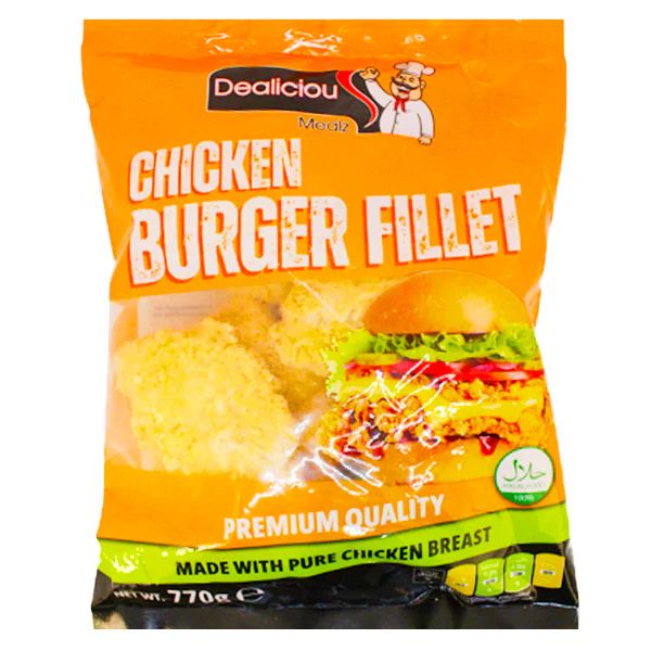 Dealiciou Meals Chicken Burger Fillet 770g