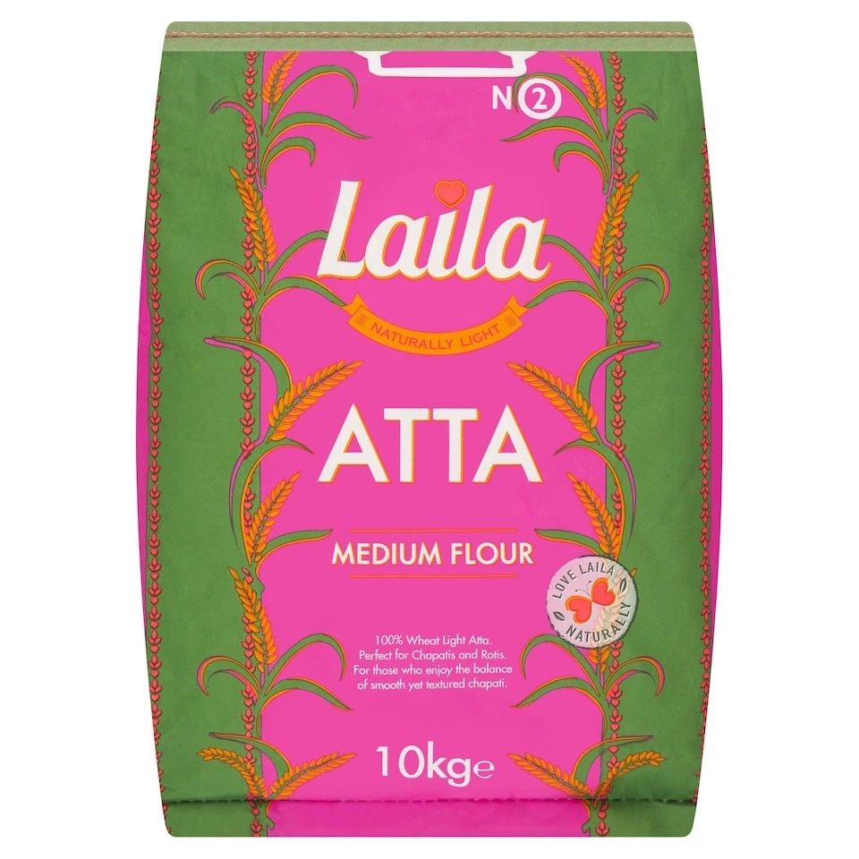 Laila Naturally Light Atta Medium Flour 10kg