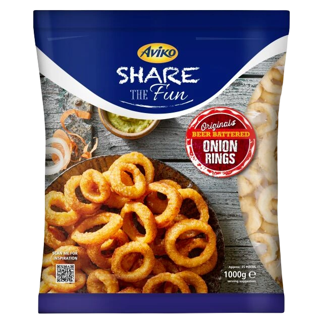 Aviko Originals Battered Onion Rings 1000g